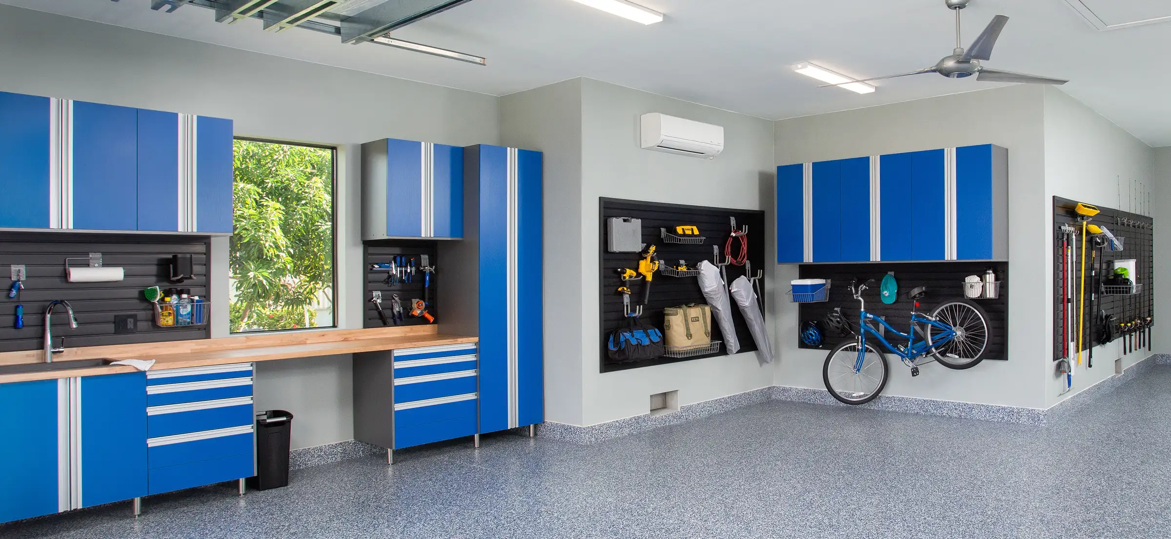 Beautiful blue cabinets